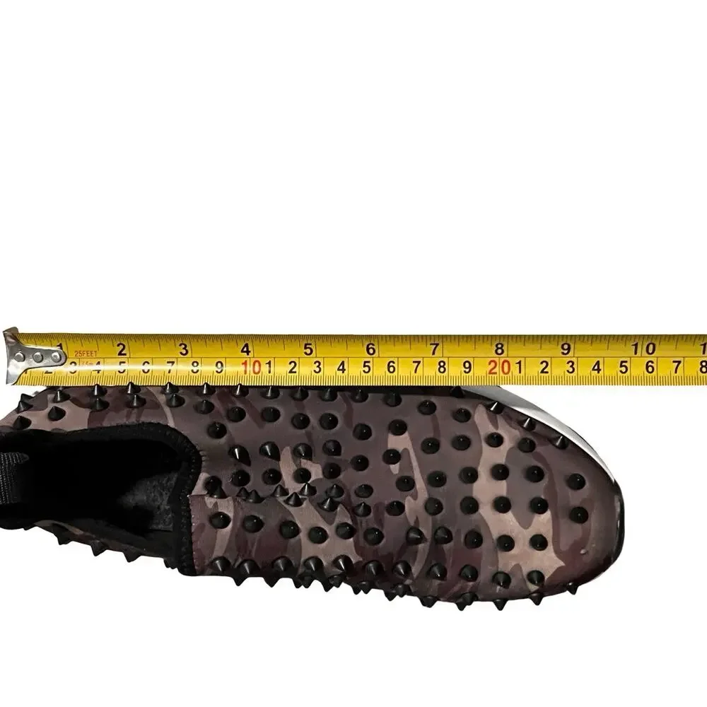 GIANNI BINI Pellow Camo Studded Slip-On Platform Wedge Sneakers| Women’s: 7.5/8